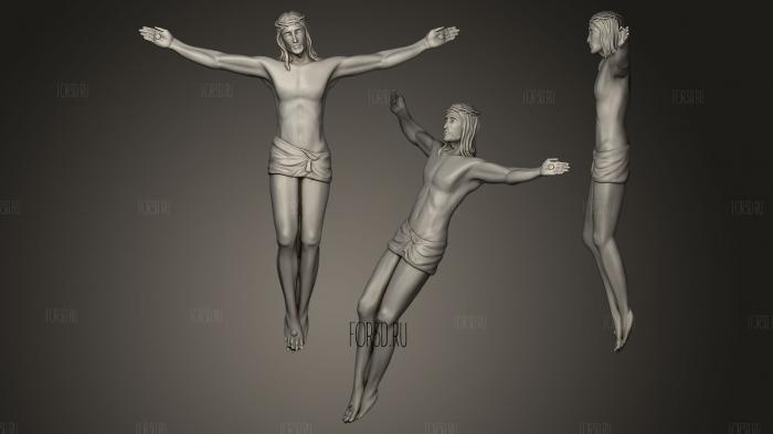 Christ Figurine stl model for CNC